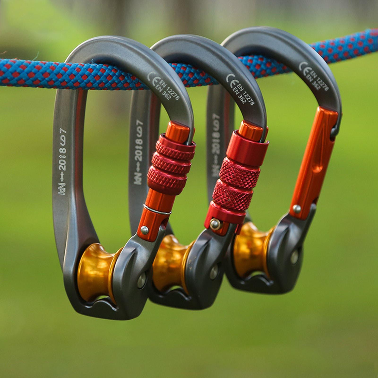 Carabiner Locking D - Mosquetón de bloqueo, equipo de montañismo,