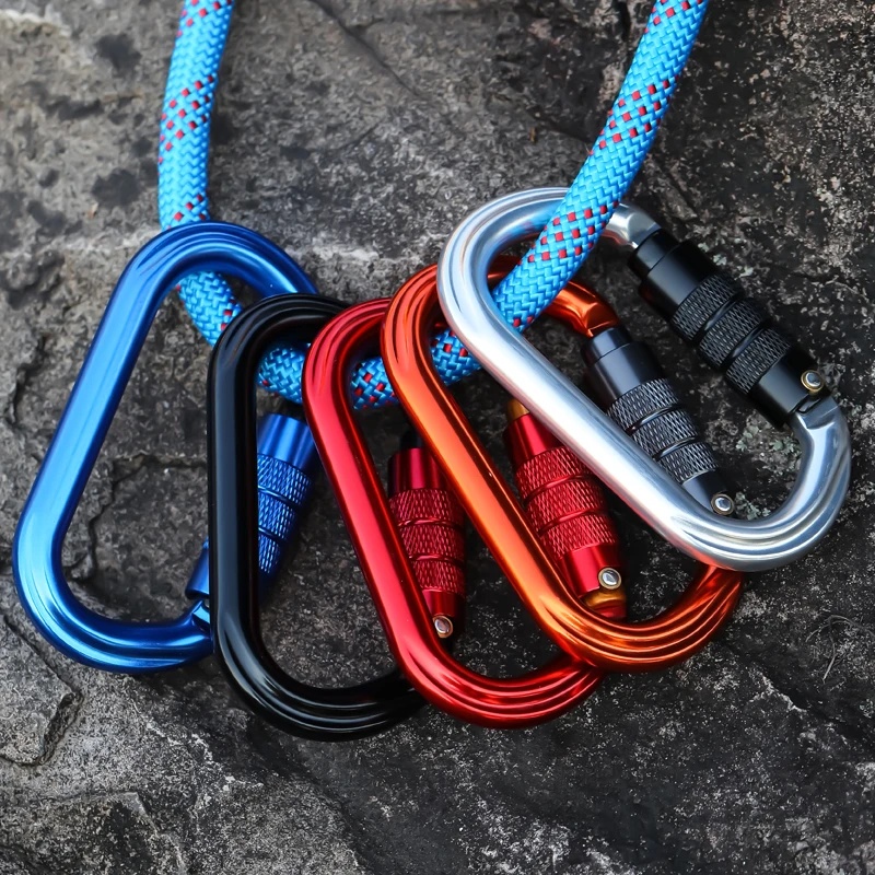 Carabiner Locking D - Mosquetón con Cierre de Tornillo en