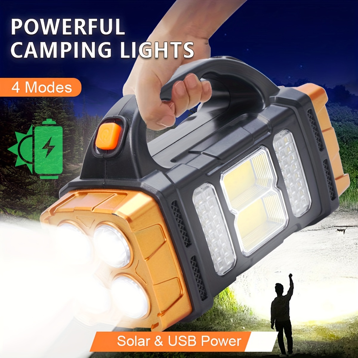 Outdoor Adventure Trips - Nueva Linterna LED Solar Recargable de