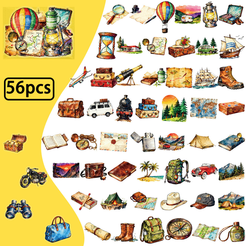 56 Pegatinas PET para Viajes y - Outdoor Adventure Store reseña y precio