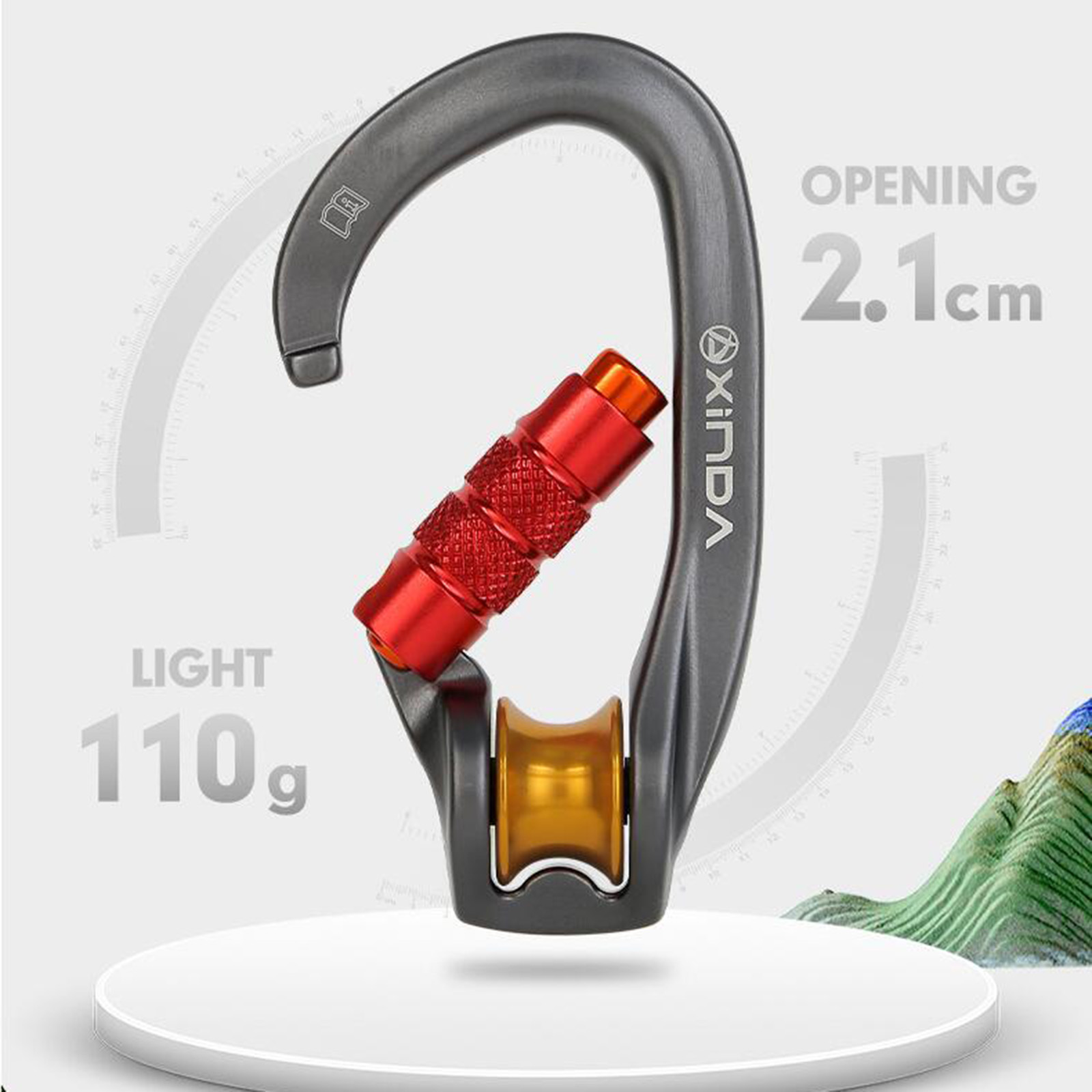 Mosquetón de bloqueo, equipo d - Carabiner Locking D reseña y precio
