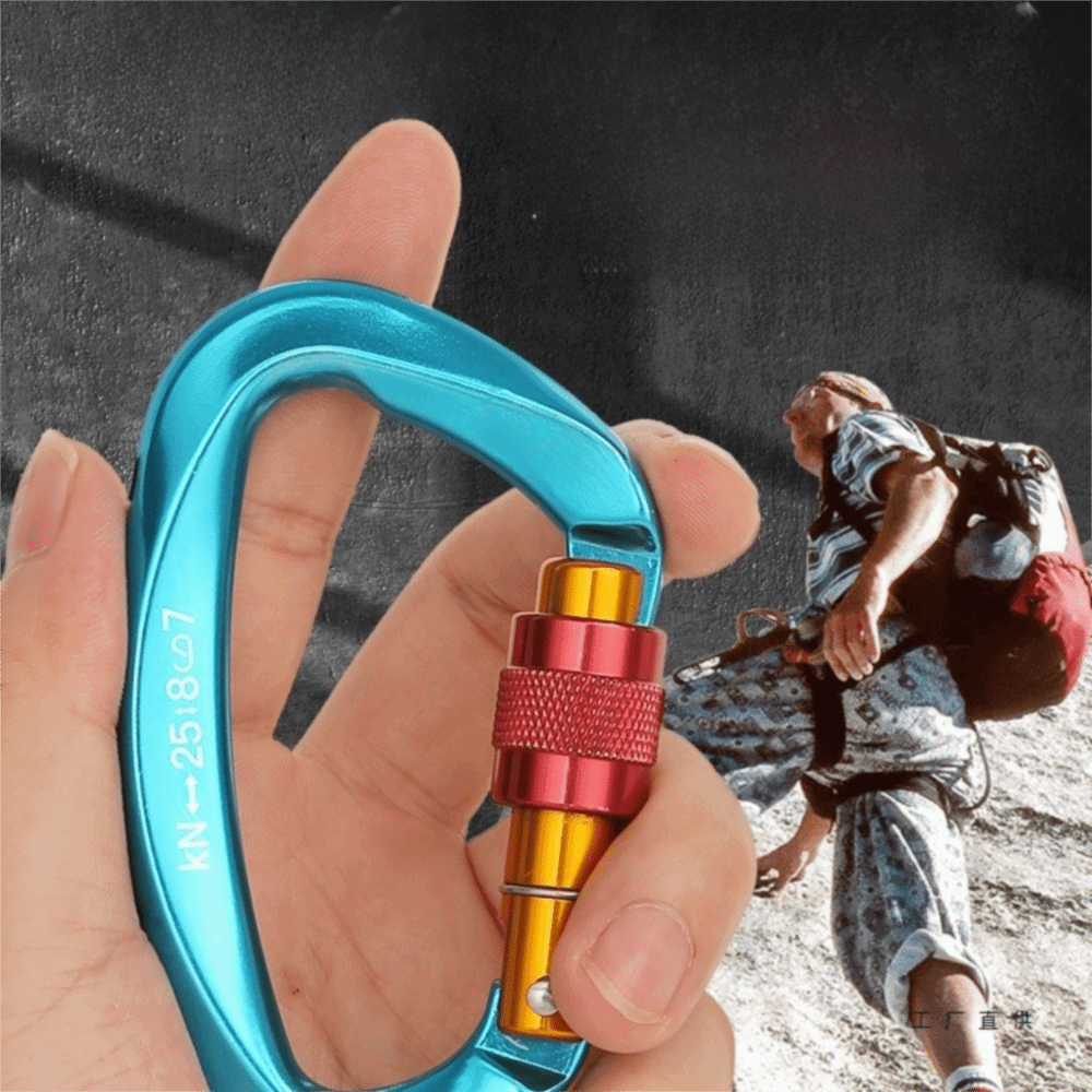 Mosquetón de escalada en forma - Carabiner Locking D reseña y precio