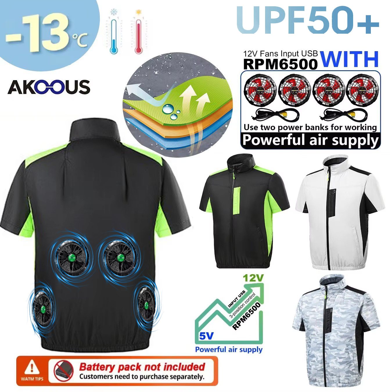 Chaleco Refrigerante USB de 12 - Outdoor Adventure Clothing reseña y precio