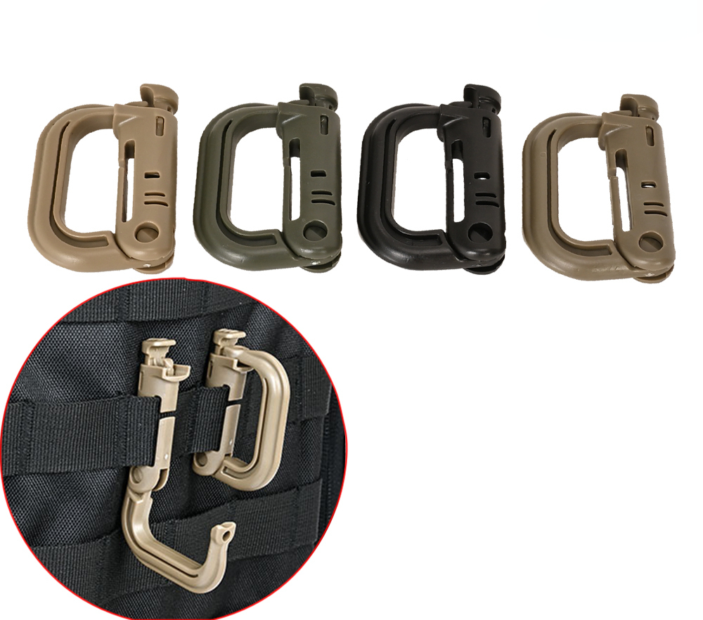 2 Piezas Mosquetón Táctico MOL - Carabiner Locking D reseña y precio